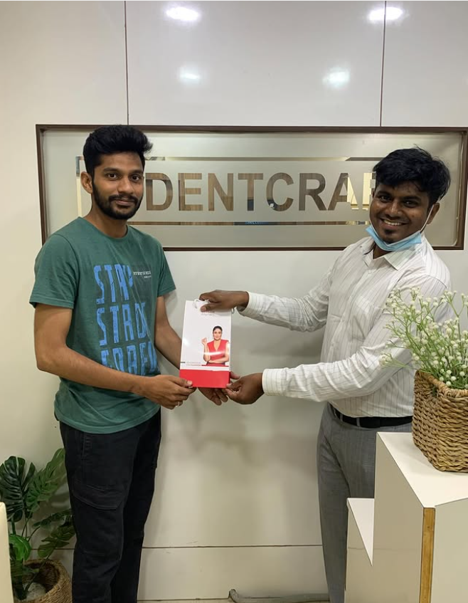 Happy patient at Dentcraft